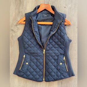 NEW Without tags LOVE TREE NAVY QUILTED WOMENS VEST (M) Retail $89